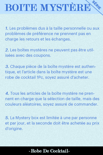 ZAPAKA BOÎTE MYSTÈRE de 1Pc Robe de Cocktail